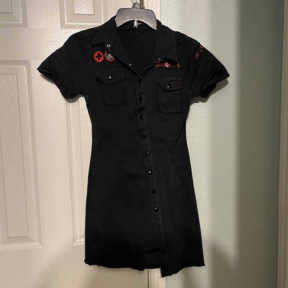 emily the strange Dresses & Skirts - Extremely rare Emily the Strange mini dress 2000s vintage 90s